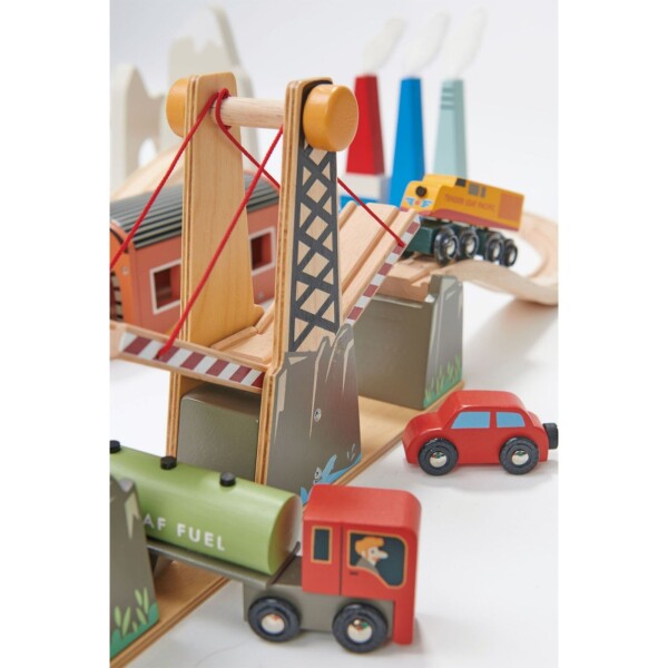 Juguete Pista De Tren Panoramica Tender Leaf Madera Infantil Juguete Pista De Tren Panoramica Tender Leaf Madera Infantil