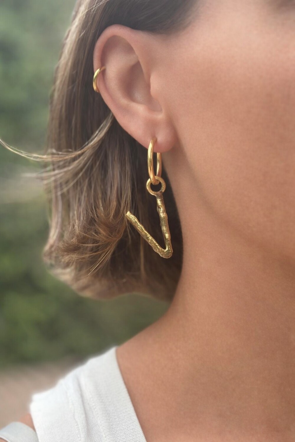 Spelling Earrings Bronce V