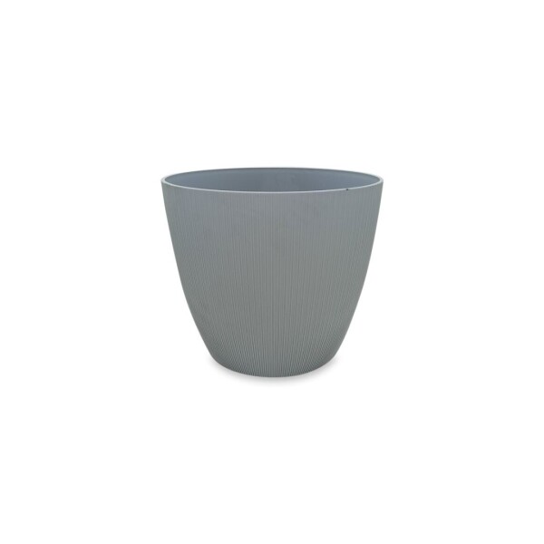 MACETA REDONDA VERCELLI 16CM GRIS GRIS