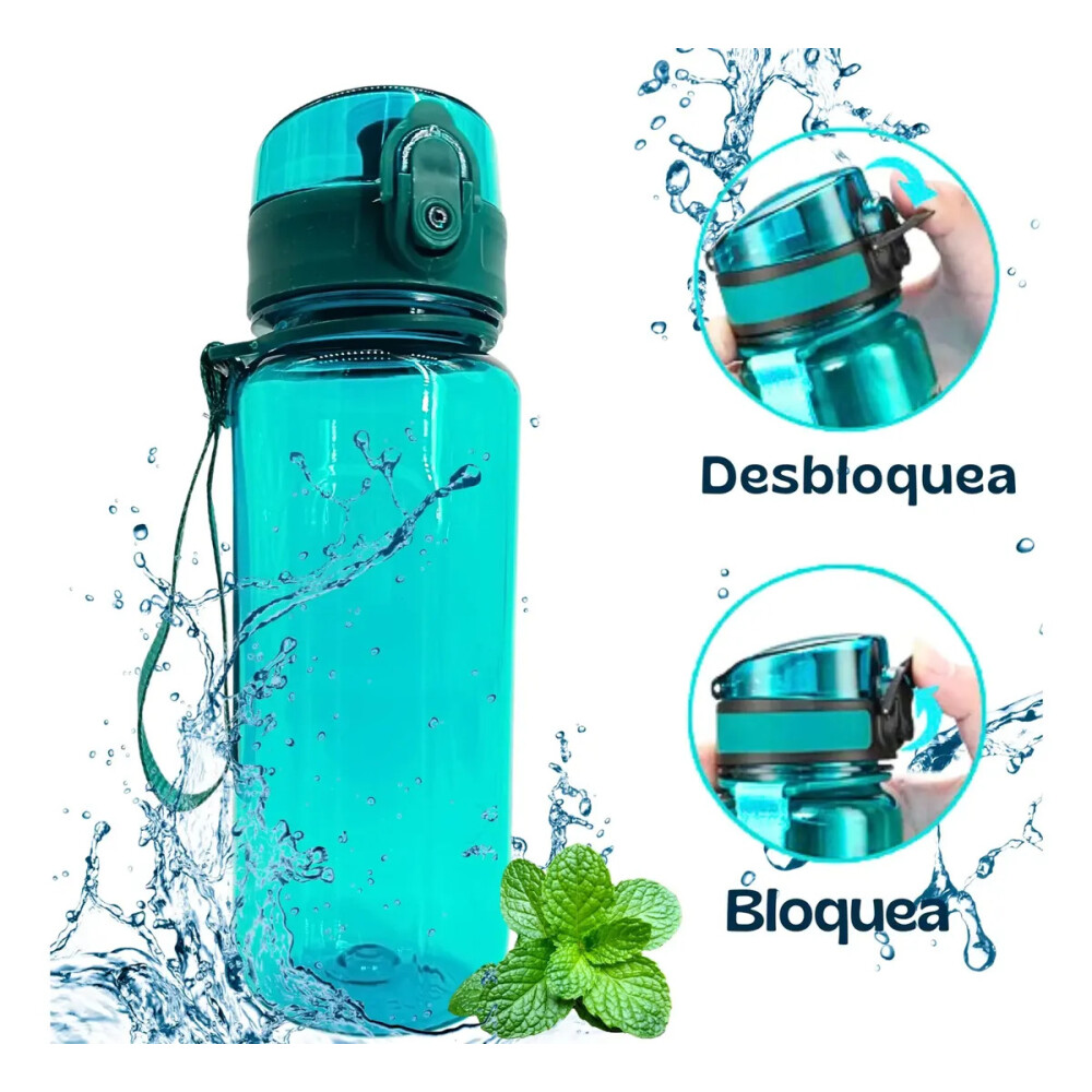 Botella SPORT con correa 550ml Roja
