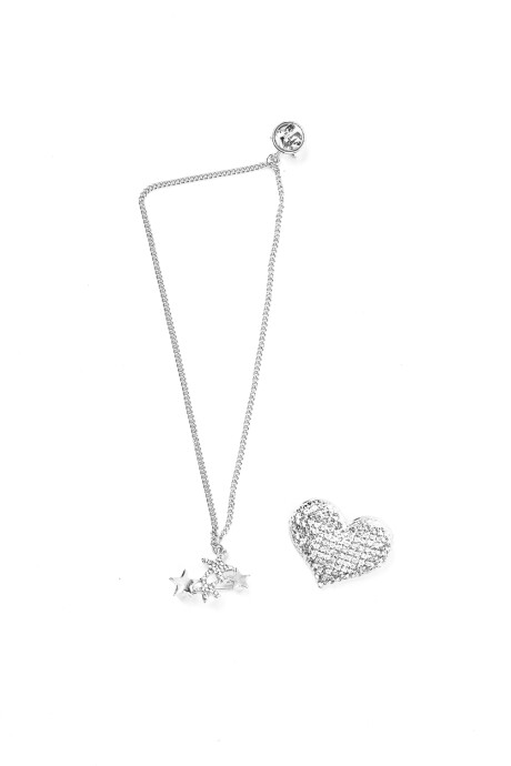 Prendedor Chain, Set 2 Pcs Estampado 1