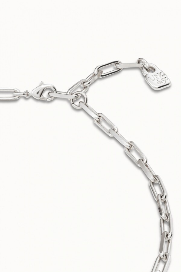 CADENA 9 PLATA / BLANCO