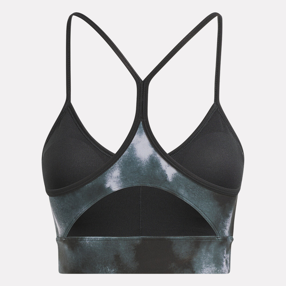 Id Train Printed Sports Bra - Mujer Black