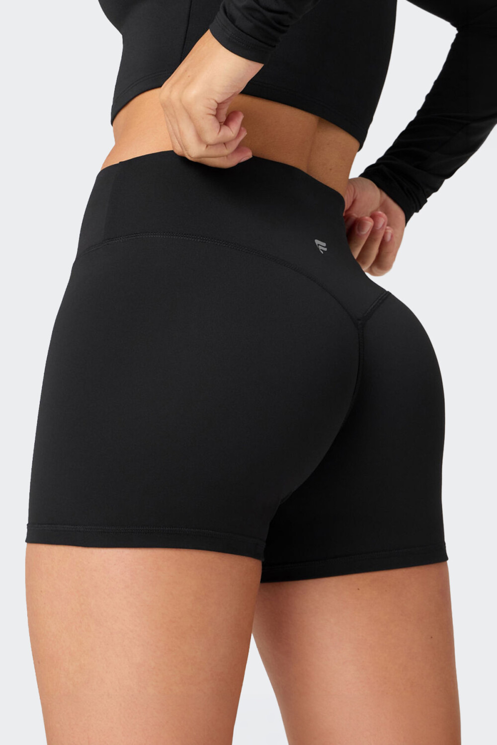 Short Fabletics No Seam Pure Luxe Negro