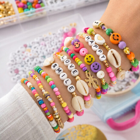 Set de mostacillas con tijera y dos tanzas - Letras y más accesorios Sc