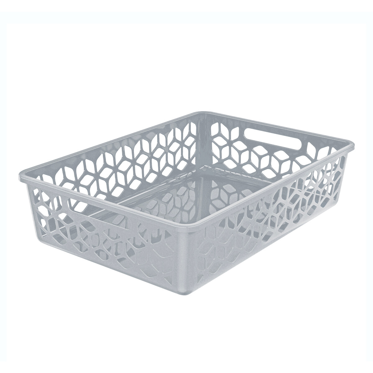 Cesto organizador raso 9L - GRIS 