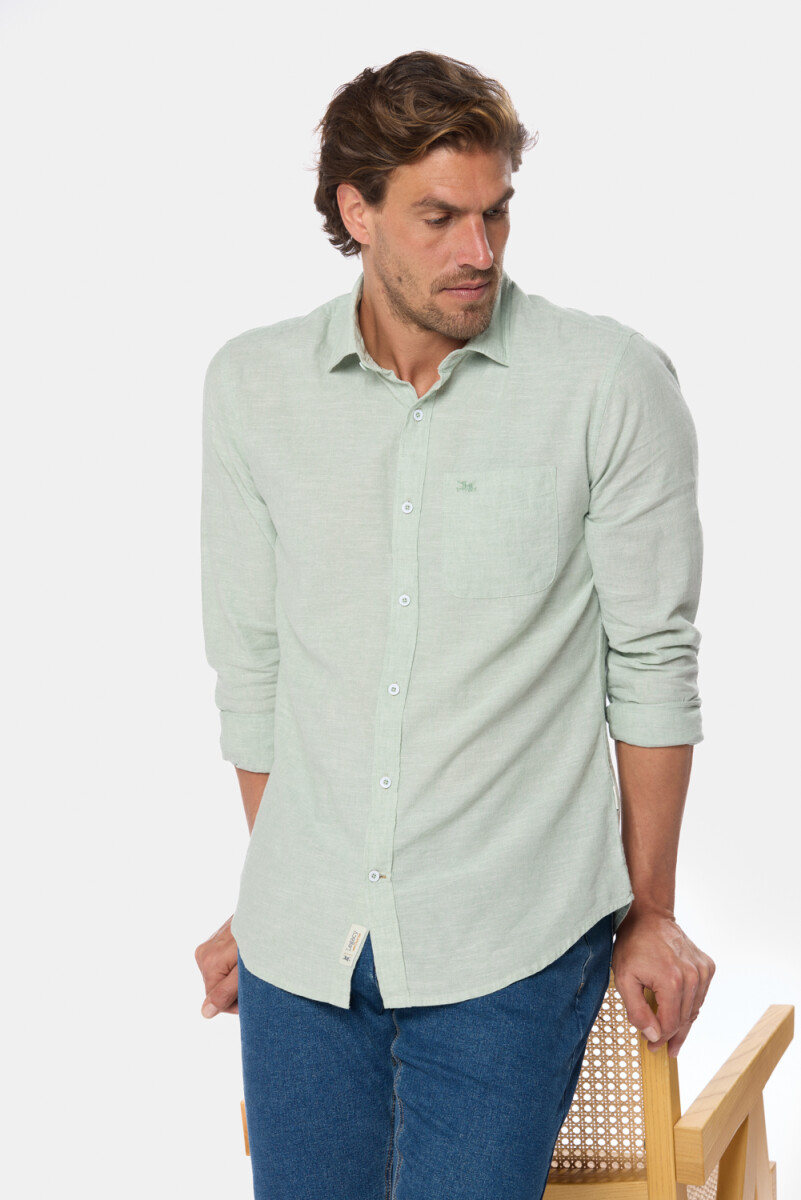 CAMISA DE LINO - Menta 