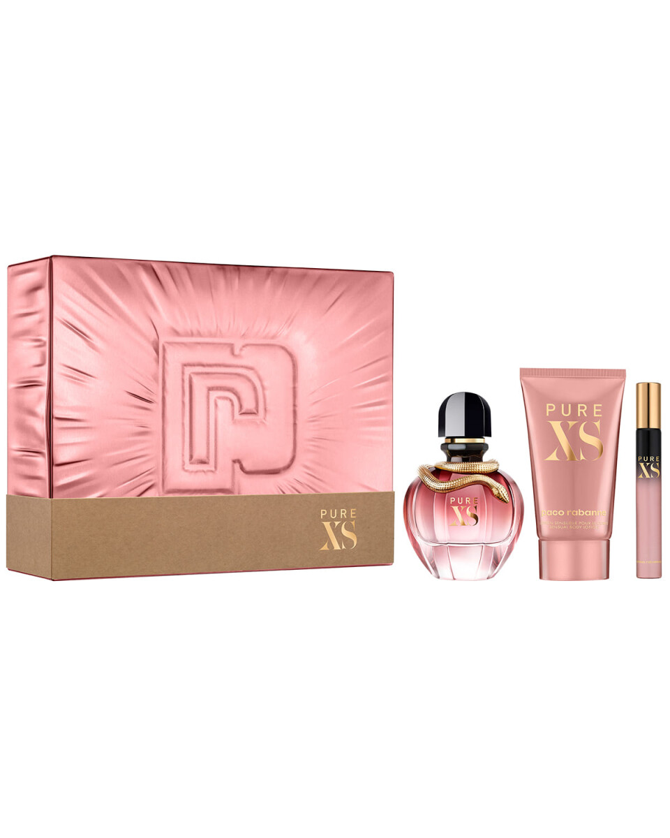 Set perfume Paco Rabanne Pure XS for Her 50ml + mini 10ml + Body Lotion 75ml Original 
