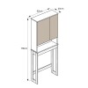 ORGANIZADOR BCO/BEIGE P/BAÑO 179X23X62CM Unica