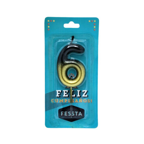 Vela Amarilla Y Negra en DEGRADE SEIS