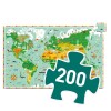Puzzle observación 61x38 cm 200 Pcs + Libro Mapa Mundo