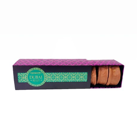 Caja Alfajor DUBAI Chocolate Leche 37% x6 unidades Caja Alfajor DUBAI Chocolate Leche 37% x6 unidades