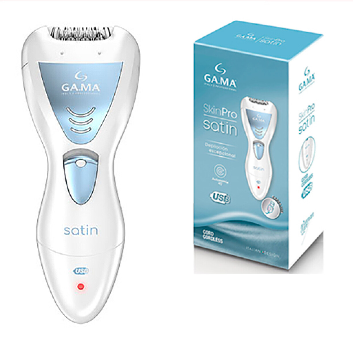 DEPILADORA GAMA Skin PRO SATIN -Blue USB - Sin color 
