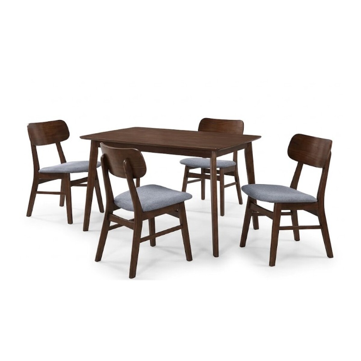 JUEGO DE COMEDOR MESA + 4 SILLAS DC05 MARRON 
