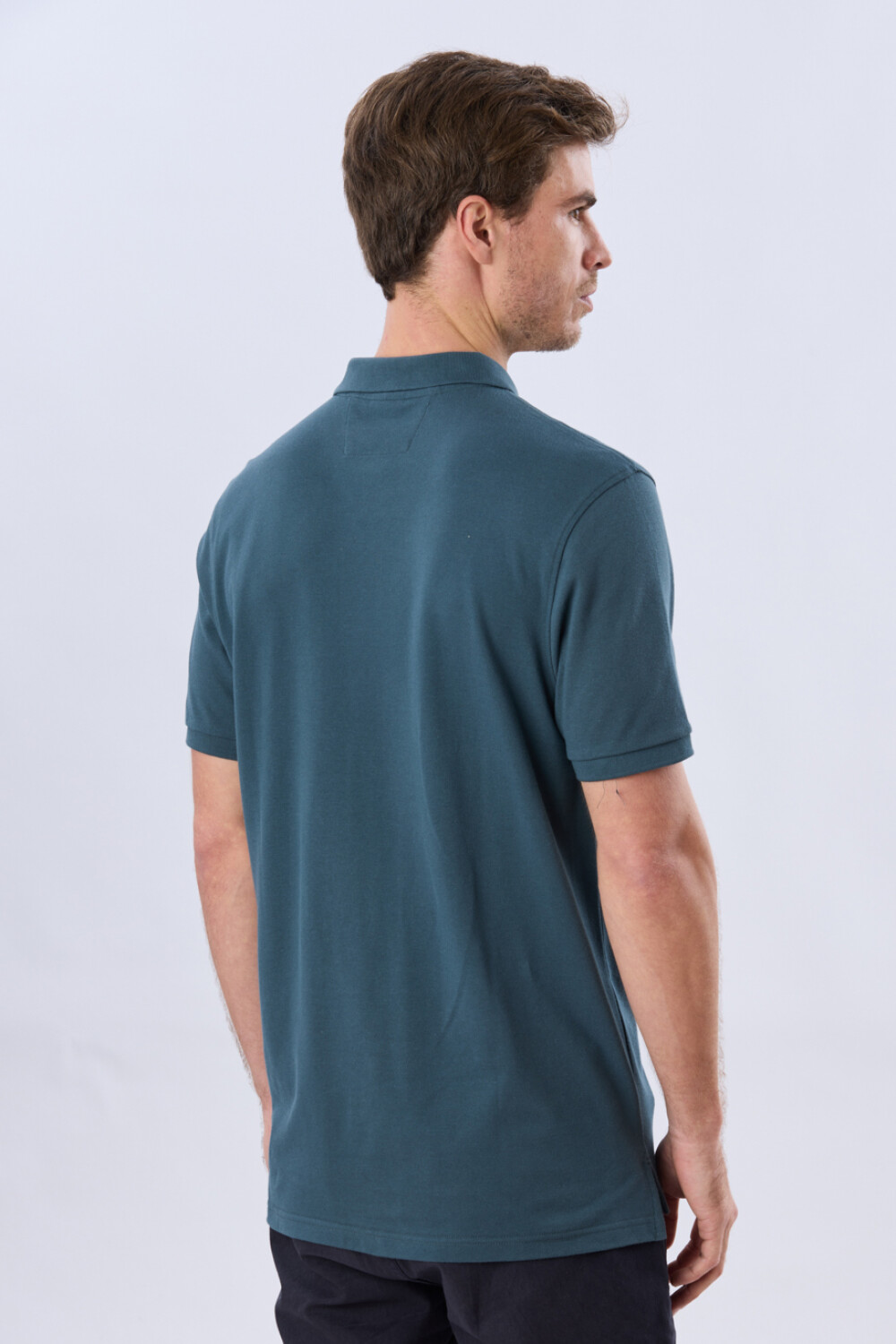 REMERA POLO LISA PIQUÉ Petroleo