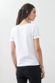 Remera escote en V blanco