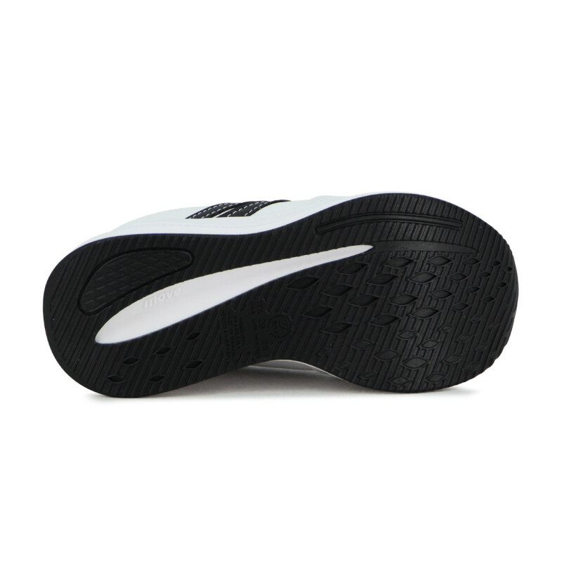 Molekinho Zapato Casual Infantil Napa Soft Confy Mic/np Flot Rus Neo Blanco-negro