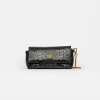 Mini bag Porto en cuero gamuza anaconda Negro
