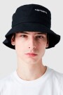 Script Bucket Hat Black White Negro