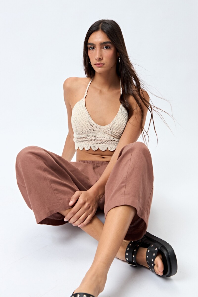 PANTALON FINNIAN Marron
