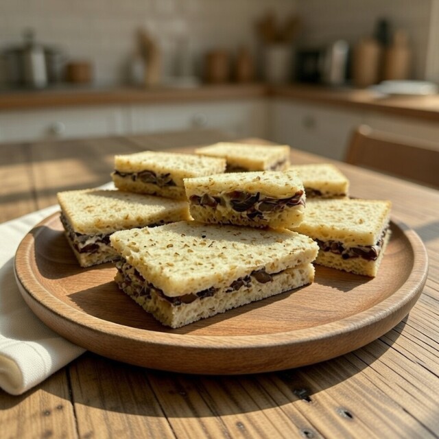 Seis Sándwiches de Aceitunas Negras Seis Sándwiches de Aceitunas Negras