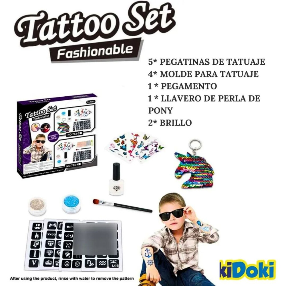 Set Para Hacer Tatuajes Infantil Set Para Hacer Tatuajes Infantil