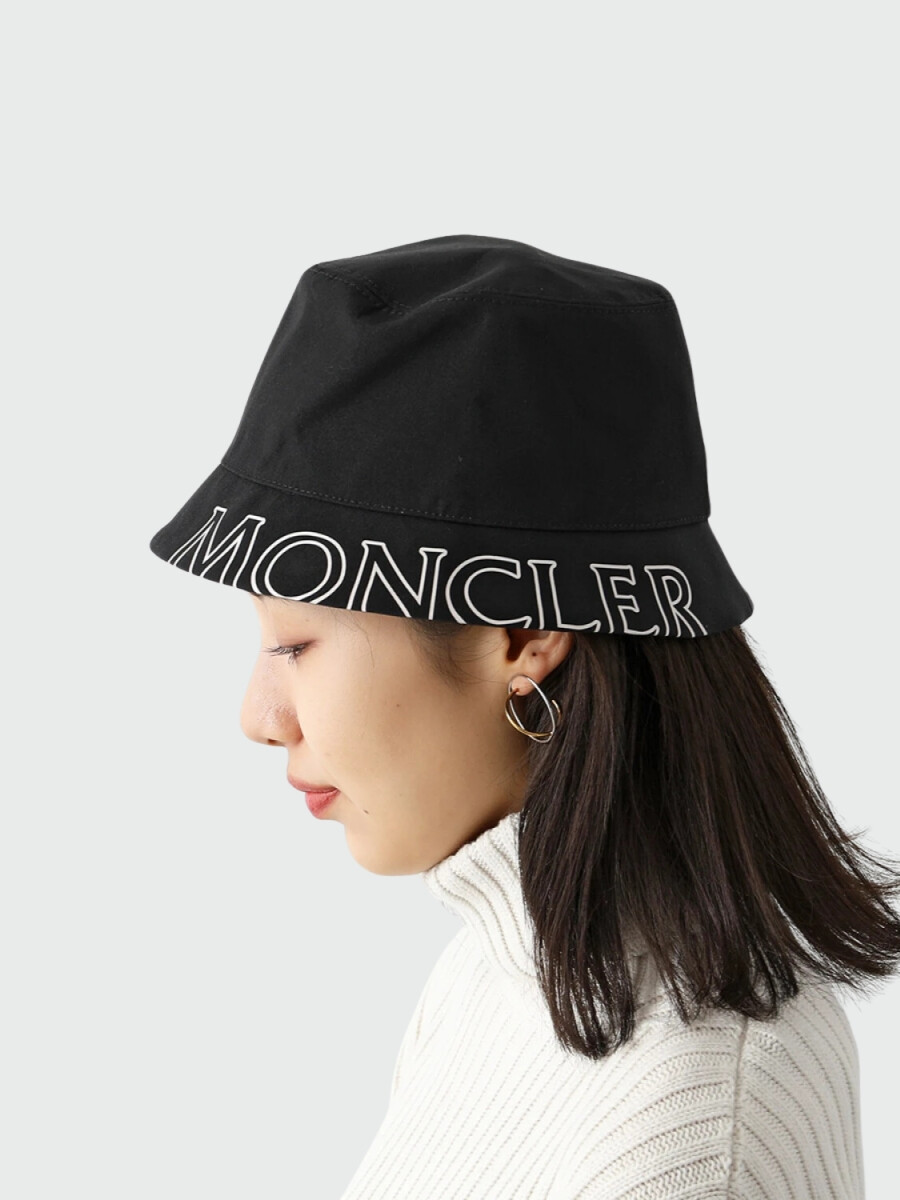 Moncler -Gorro piluso de poliéster - Negro 