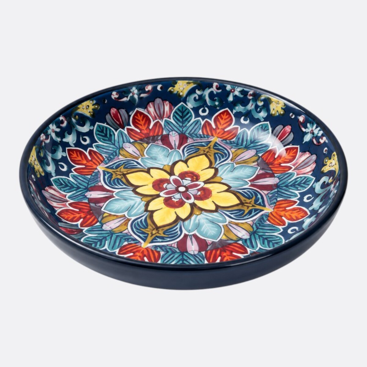 Plato Mosaico Varios Diseños - Azul 