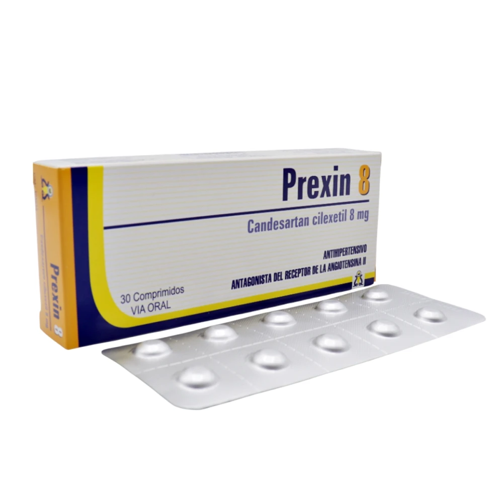 PREXIN 8 MG. CJ X 30 COMP.