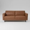 SOFA 2 CUERPOS - 100% CUERO - MODELO MARBELLA - COLOR MARRON CLARO SOFA 2 CUERPOS - 100% CUERO - MODELO MARBELLA - COLOR MARRON CLARO