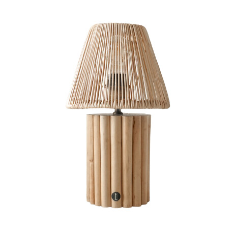 LÁMPARA DE MESA VANCOU NATURAL/BEIGE RATTÁN 1
