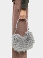 Bolso De Hombro Efecto Pelo crudo