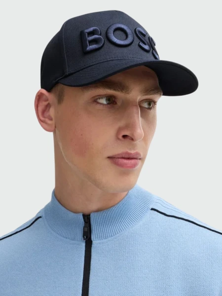 HUGO BOSS Gorra de Algodón con Logo 3D Bordado 0