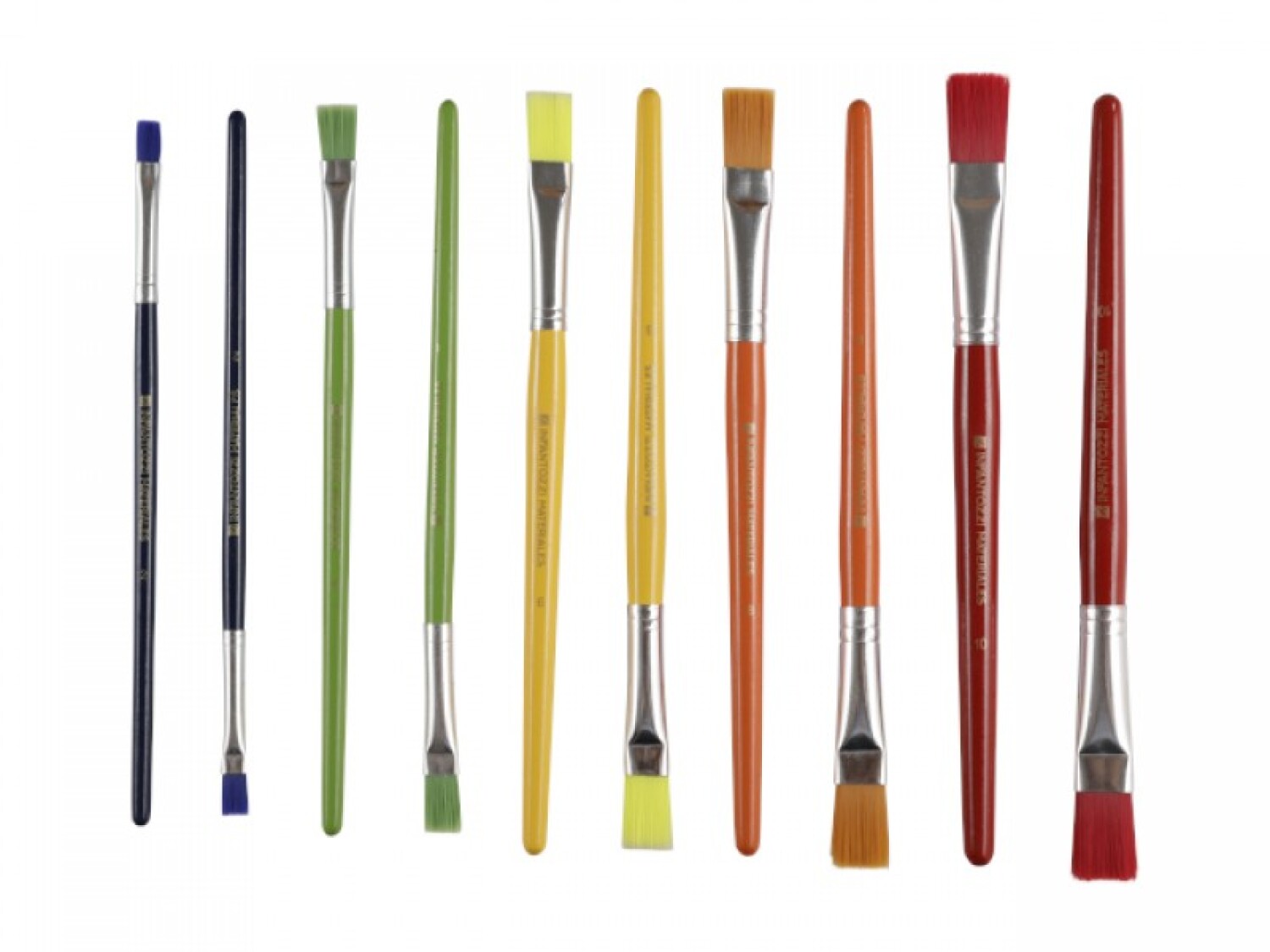 Pincel chato de colores - 4 — Infantozzi
