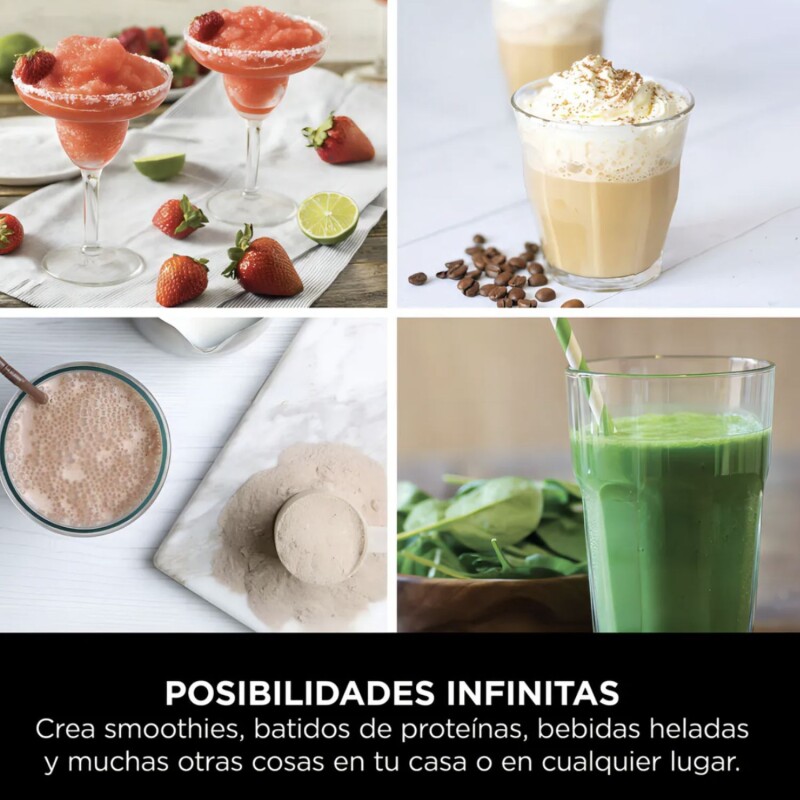 Licuadora Ninja Blast portátil Bc151eubk Negro