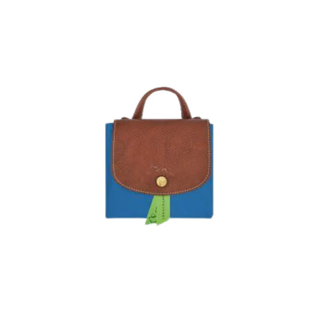 Longchamp -Mochila Longchamp plegable de nylon con cierre, Le pliage M Azul