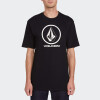 Remera Volcom Circle Stone Negro