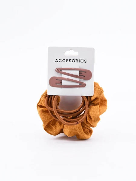 COLEROS Y SAPITOS PACK X 8 MARRON