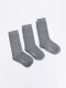 MEDIAS CAÑA CORTA GRIS