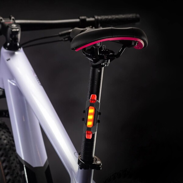 Kit Luces Led Delantera Y Trasera Bicicleta Recargable Usb Variante Color Negro