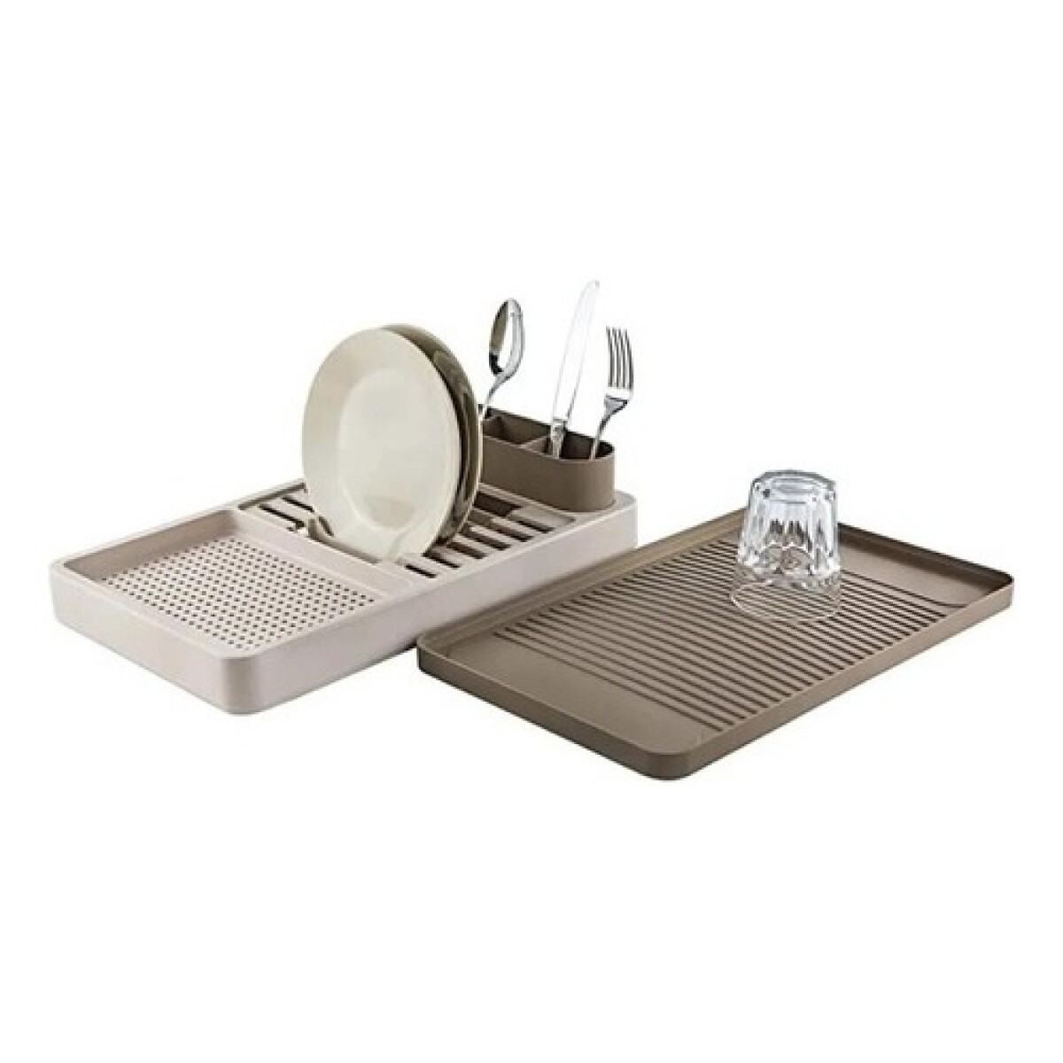 Escurridor para platos Coza de plástico flat 42X26X10cm - Gris 