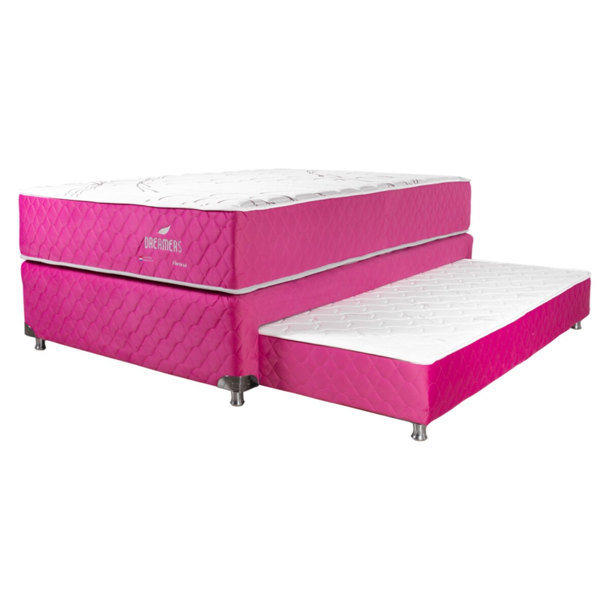 Sommier Juego Dreamers (BaseColAux) 1,20x1,90 - Rosa 