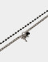 Collares Cortos Con cruz Set De Collares Con Cruz Strass - Plateado Antique Silver