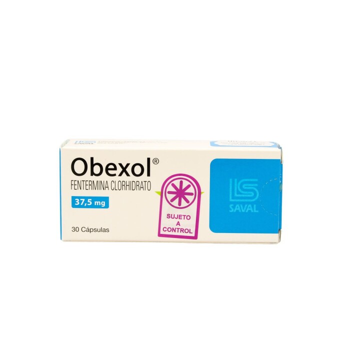 OBEXOL 37,5 MG. CJ X 30 CÁPS. única