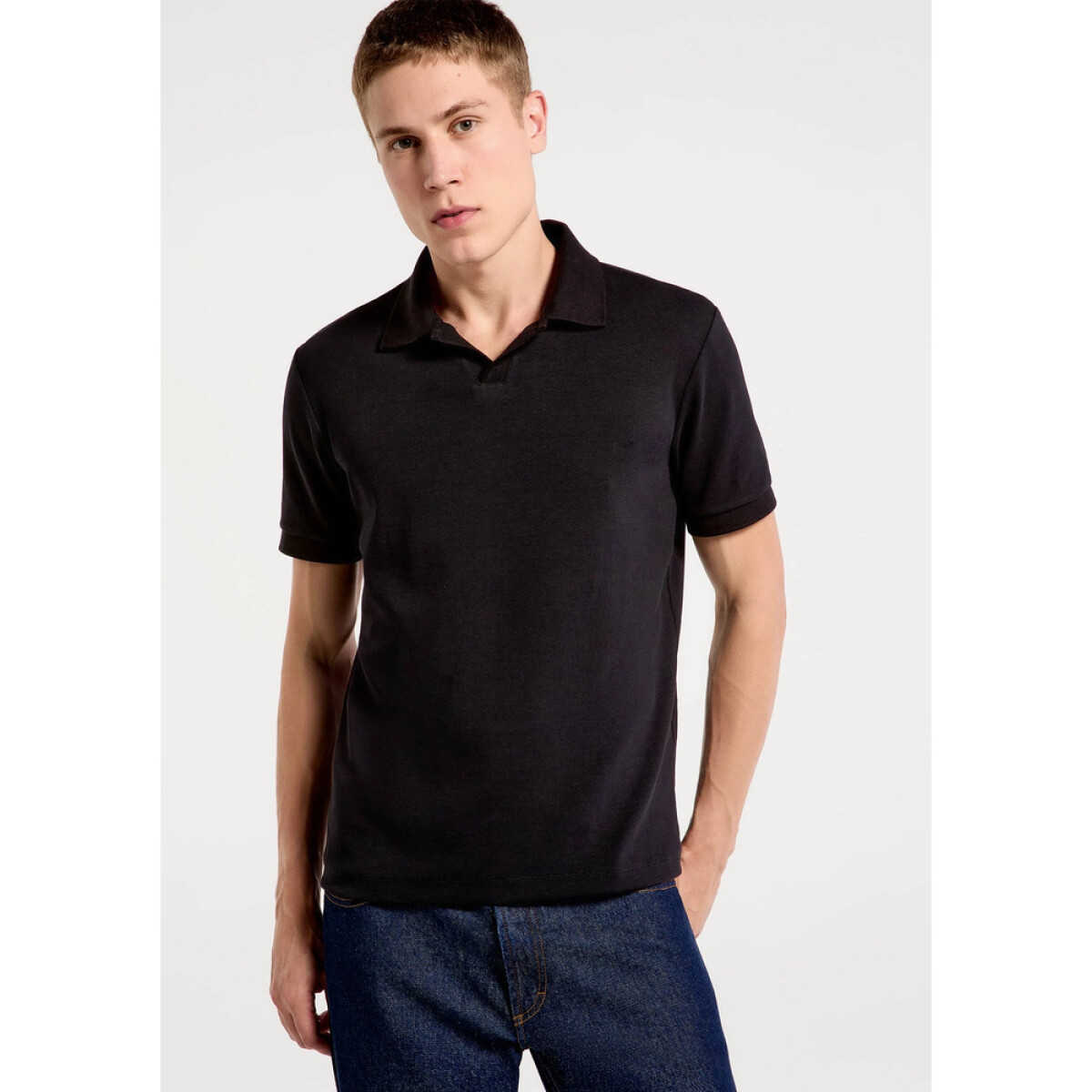 CAMISA POLO MM MASC - PRETO ESCURO 