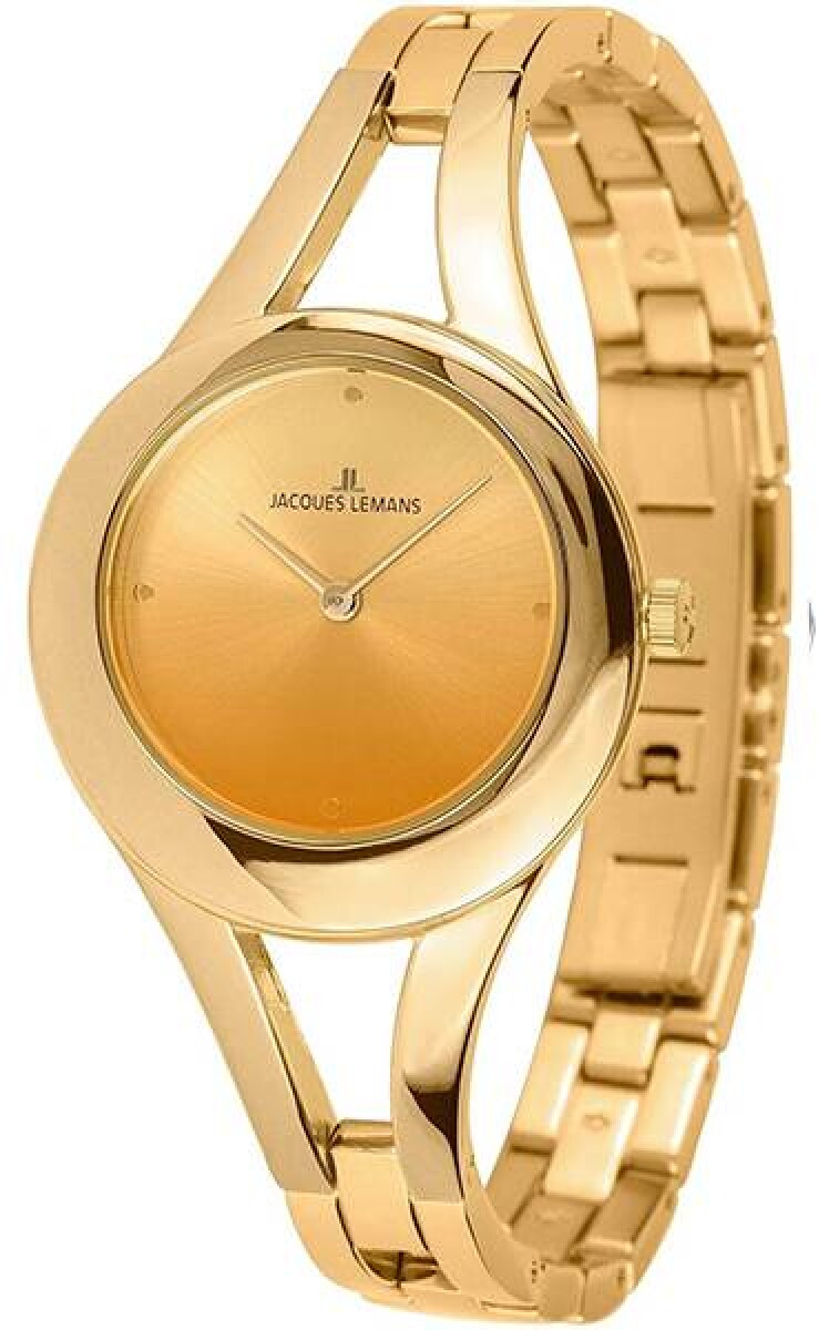 Reloj Jacques Lemans 1-2071c Paris De Acero Inoxidable En Oro Amarillo 