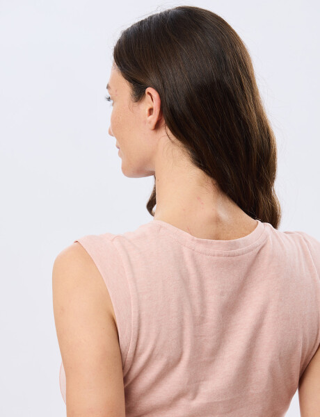 REMERA LISA DE ALGODÓN Coral
