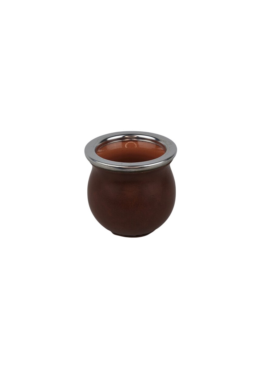 Mate ceramica forrado chico - Marron 