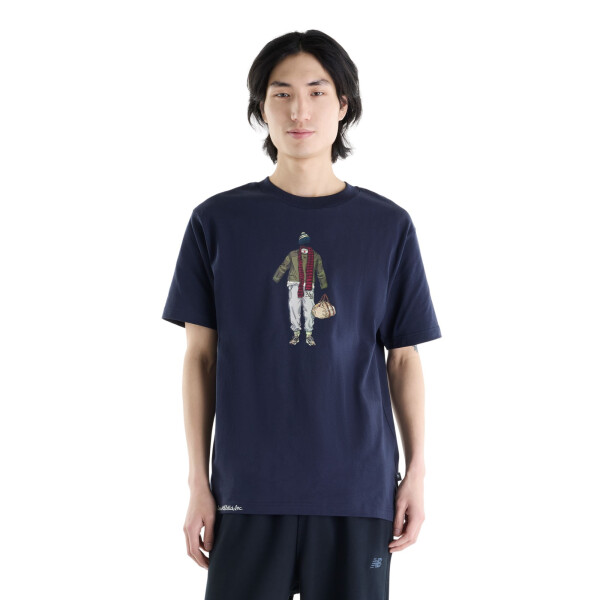 Remera New Balance Varsity Gym Hombre MT6275EODNT Azul