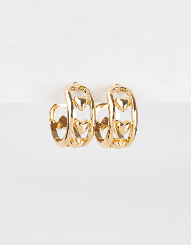 Aros Argollas Bubble Argollas Bubble - Dorado